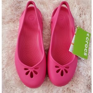 Crocs Taylor Slingback flats (candy pink)